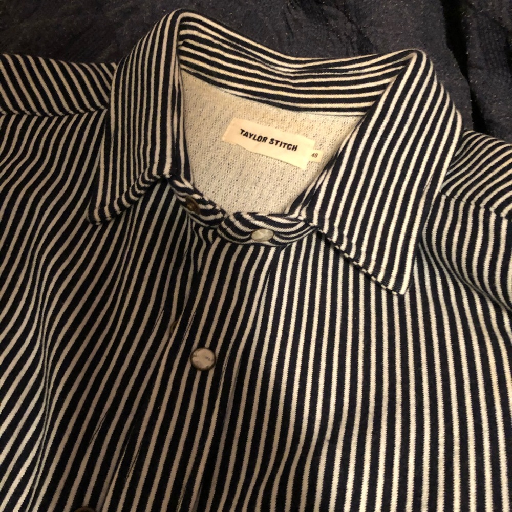 Taylor Stitch Glacier snap flannel